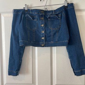 Jean Jacket Crop Top